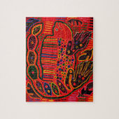 Puzzle Kuna Iguana Mola (Vertical)