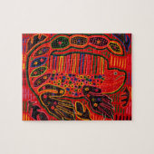 Puzzle Kuna Iguane Indien Mola (Horizontal)