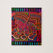 Puzzle Kuna Indian Friendly Dragon (Vertical)