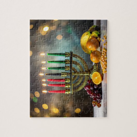 PUZZLE KWANZAA - KINARA -  (Vertical)