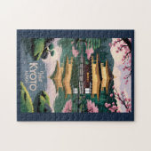 Puzzle Kyoto Japan Kinkaku-ji Illustration Travel Art Vin (Horizontal)