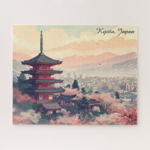 Puzzle Kyoto Japon Temple Fleur de Cerisier Art – Sapura