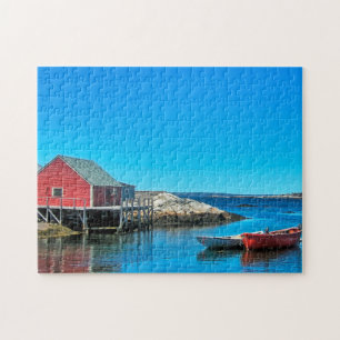 Puzzle La baie de Peggy en Nouvelle-Écosse.