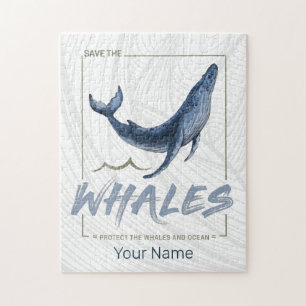 Puzzle La baleine protège les baleines et la cétacée d'aq