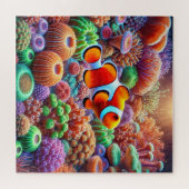 Puzzle La barrière de corail animée avec un poisson clown (Horizontal)