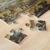 Puzzle La bataille de Wagram, le 7 juillet 1809, gravée (Côté)