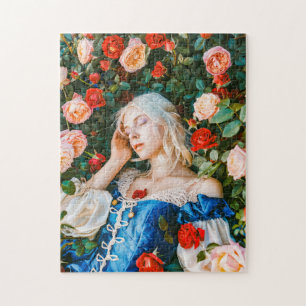Puzzle La Belle au Bois Dormant parmi les roses