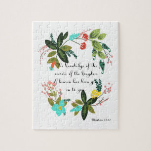 Puzzle La bible d'une manière encourageante exprime l'ar