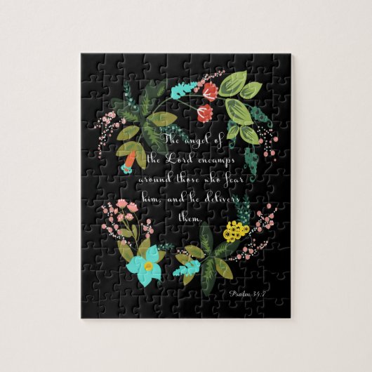 Puzzle La bible exprime l'art en vers - 23:2 de psaume (Vertical)