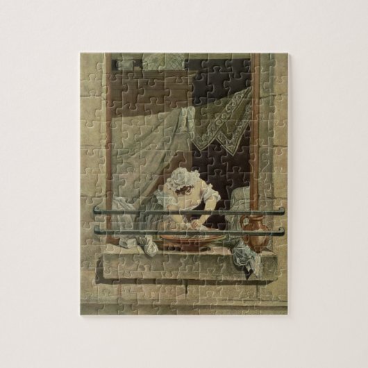 Puzzle La blanchisseuse, gravée par J. Laurent Julien (c1 (Vertical)