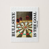 Puzzle La boudine est le but (trois dards sur la cible) (Vertical)