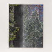 Puzzle La brume neigeuse dans la forêt (Vertical)