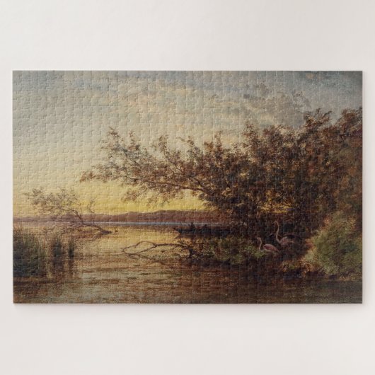 Puzzle La Camargue, Coucher De Soleil - Félix Ziem (Horizontal)