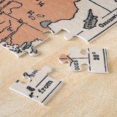 Puzzle La carte de l'Europe Vintage (Côté)