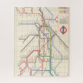 Puzzle La carte souterraine de Londres (Vertical)