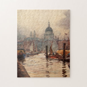 Puzzle La cathédrale vintage la Tamise Londres Angleterr