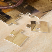 Puzzle La cave vinicole avec de grands vieux fûts en bois (Côté)