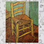 Puzzle La chaise de Vincent avec son tuyau par Vincent va<br><div class="desc">Vincent's Chair with His Pipe de Vincent van Gogh est un tableau de vintage de fine art à vie, avec la chaise en bois de van Gogh, son siège en osier, son tabac et sa pipe à sa maison à Arles, France (The Yellow House). À propos de l'artiste : Vincent...</div>