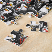 Puzzle La Chasse Impossible au Manchot Rouge (Côté)