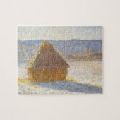 Puzzle La cheminée à grain du matin, Effet neige de Claud (Horizontal)