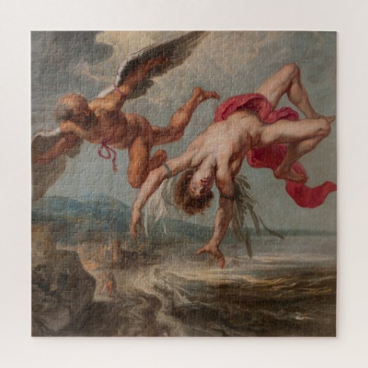 Puzzle La chute d'Icarus (par Jacob Peter Gowy) (Vertical)