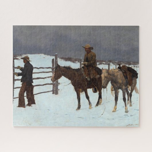 Puzzle La chute du cowboy par Frederic Remington (Horizontal)