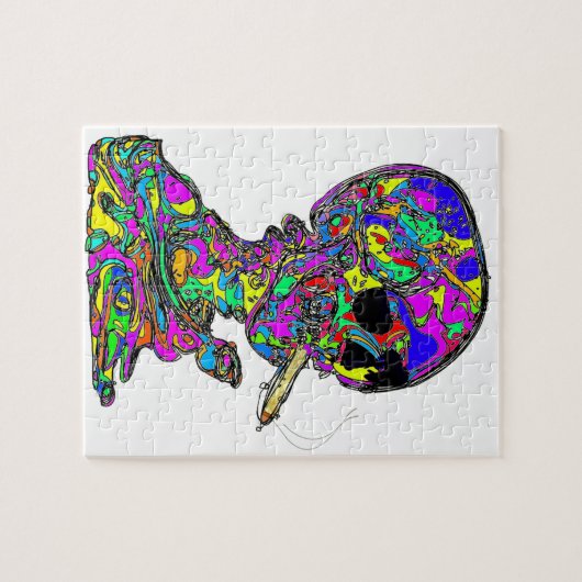 Puzzle La cigarette calavera de VanGogh (Horizontal)