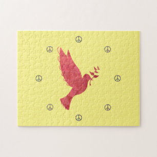 Puzzle La colombe et les signes de paix