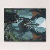 Puzzle La confrontation chevalier contre dragon (Horizontal)