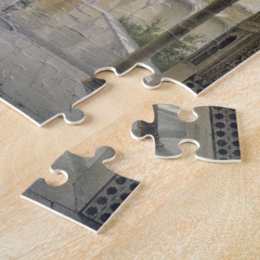 Puzzle La cour d'Alberca à Alhambra, Grenade, (Côté)