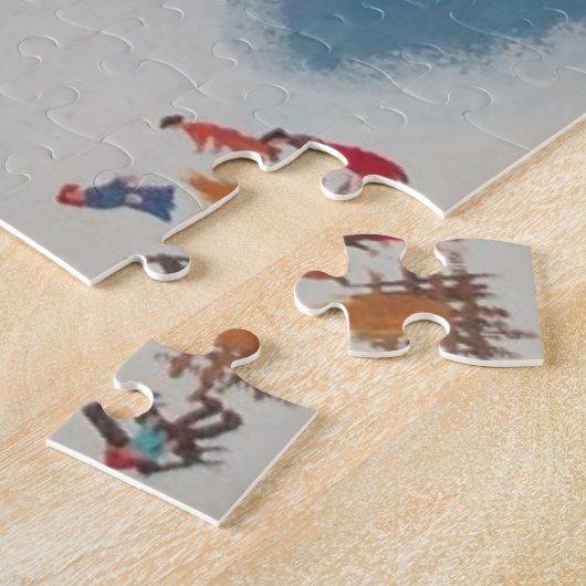 Puzzle La course autour de l'étang (Côté)