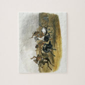 Puzzle La course de chevaux des Indiens de Sioux (Vertical)