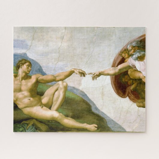 Puzzle La création d'Adam par Michel-Ange (Horizontal)
