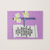 Puzzle La croix fleurit John 3-16 (Horizontal)