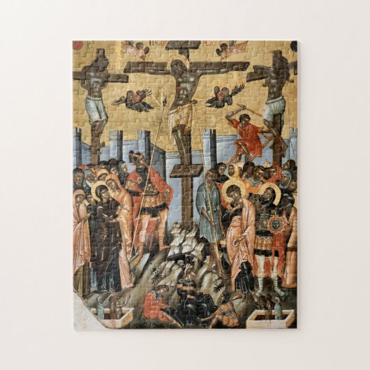 Puzzle La Crucifixion de Jésus-Christ chrétien orthodoxe (Vertical)