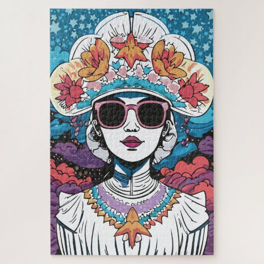 Puzzle La Dame branchée (Vertical)