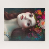 Puzzle La déesse de l'amour Portrait de fleur étonnant (Horizontal)