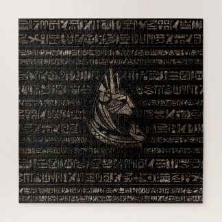 Puzzle La déesse égyptienne du Bastet - L'or vintage sur