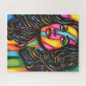 Puzzle La Dolce Espressione art original femme abstraite (Horizontal)