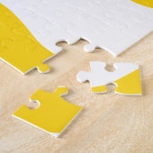 Puzzle La Dolce Vita jaune mariage couple Nom date glit (Côté)