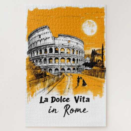 Puzzle La Dolce Vita - Poster Art (Vertical)