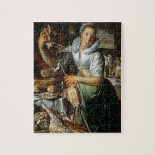 Puzzle La domestique de cuisine (avec le Christ, Mary et