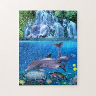 Puzzle La famille dauphin