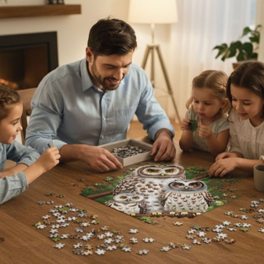Puzzle La famille de hiboux