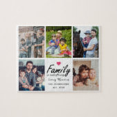 Puzzle La famille de scripts est tout Photo Collage Keeps (Horizontal)