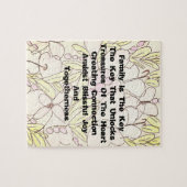 Puzzle La Famille Est La Clé (Horizontal)