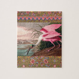 Puzzle La faune des oiseaux d'Audubon de Spoonbill Roseat