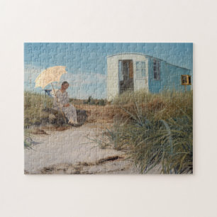Puzzle La femme de l'artiste avec la caravane familiale