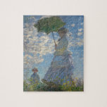 Puzzle La Femme de Monet avec parasol<br><div class="desc">Chef-d'oeuvre de Claude Monet : Femme avec parasol. Veuillez visiter notre magasin pour d'autres articles de rachat</div>