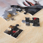 Puzzle La femme et les papillons (Côté)